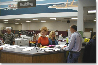 Newport Beach Building Services Counter